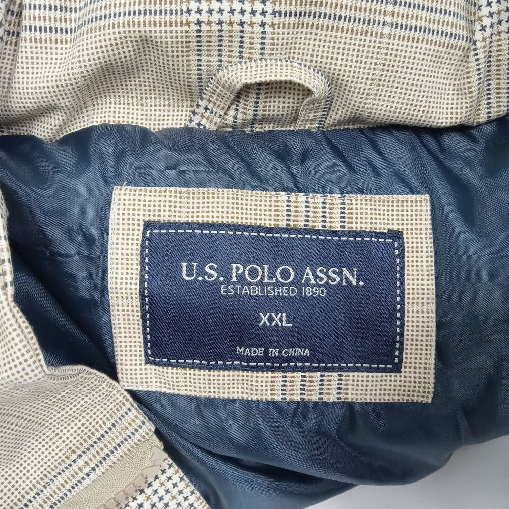 U.S. Polo Assn. Mens Plaid Puffer Vest Size XXL - Picture 8 of 11